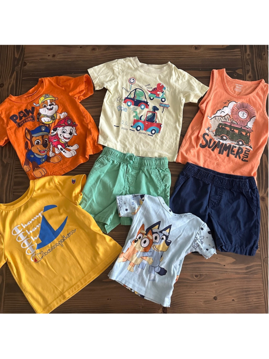 Champion Other - Boys Clothing Lot 2T Bluey Paw Patrol Champion Shirts Shorts 7 Pc
